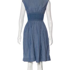 Kate Spade New York Blue Chambray Blaire Dress with Pockets Size: 6